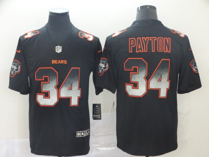 Men's Chicago Bears Walter Payton #34 Black Jersey